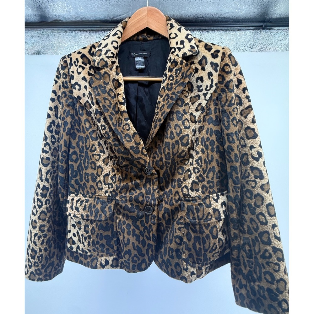 Gorgeous INC International
Concepts Leopard Print Blazer Jacket Sz 12